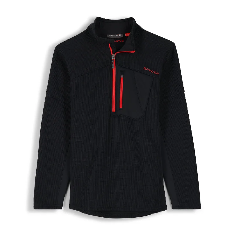Mens Bandit Half Zip - Black Red (2022) Artistic Men's Avant Artistic Men's Avant