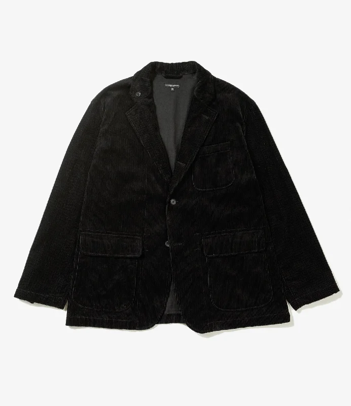 Engineered Garments Loiter Jacket - Black Cotton 8W Corduroy Confident Men's Power Confident Men's Power