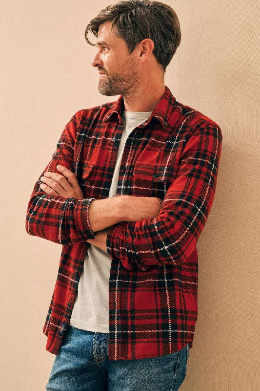 Faherty Legend™ Sweater Shirt in Homeward Bound Plaid Adventure Adventure