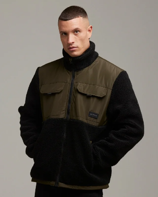 BODDINGTON MEN'S SHERPA JACKET | BLACK Organic Organic