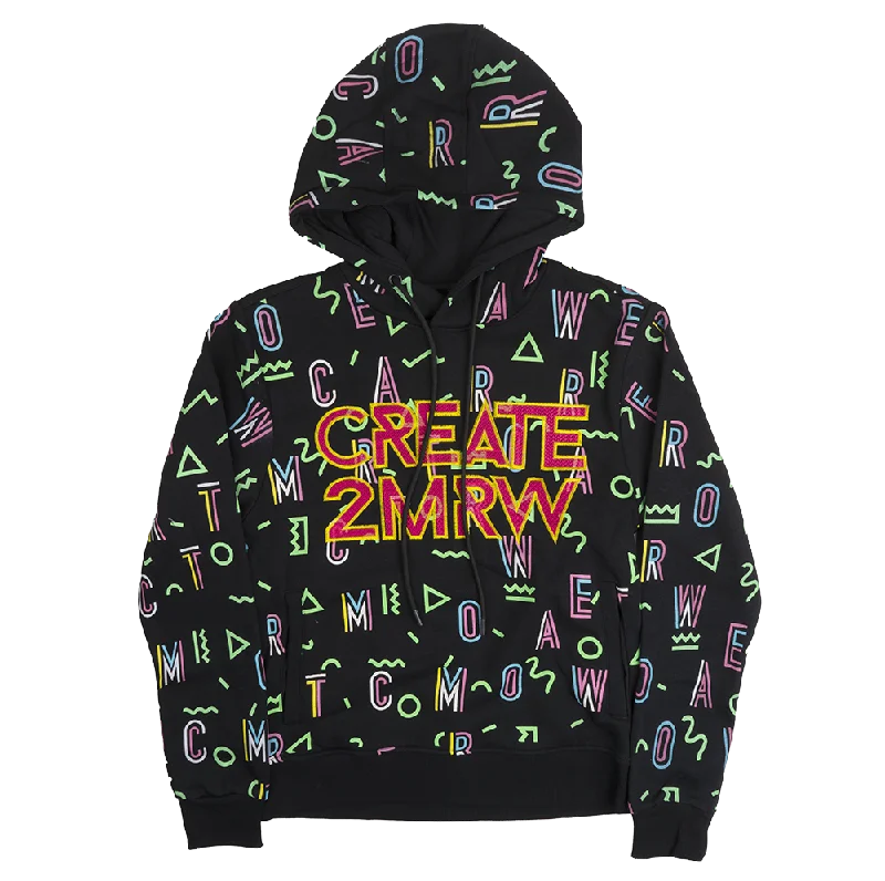 CREATE 2MRW GRAPHIC HOODIE BLACK - CF1243 Tailored Tailored