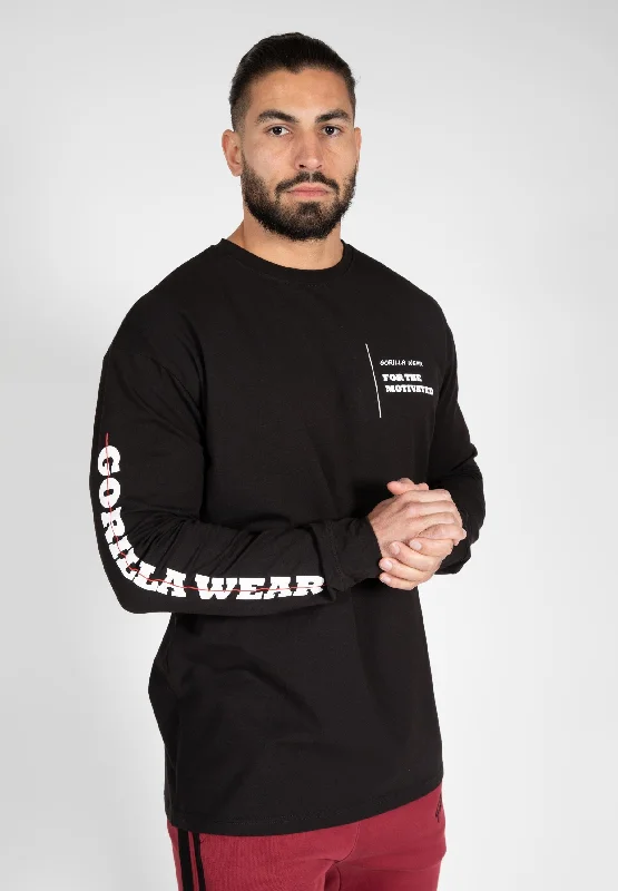 Boise Oversized Long Sleeve - Black Bold Men's Statement Bold Men's Statement
