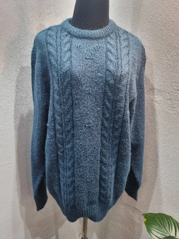 Cable Knit Pullover Jersey (Large) Bohemian Men's Free Bohemian Men's Free