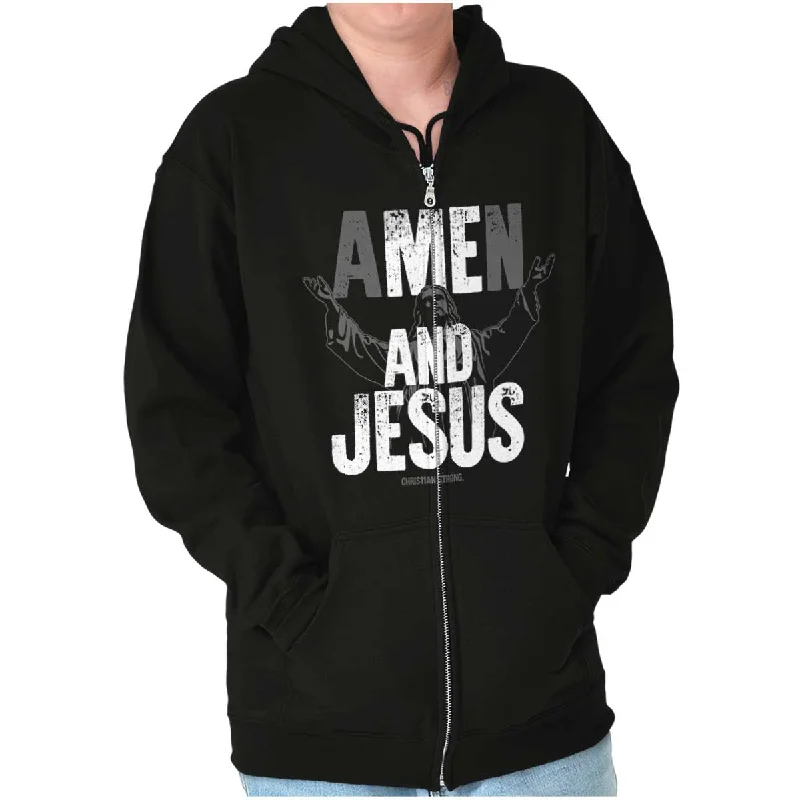 Me and Jesus Zip Hoodie Refined Men's Hand Refined Men's Hand