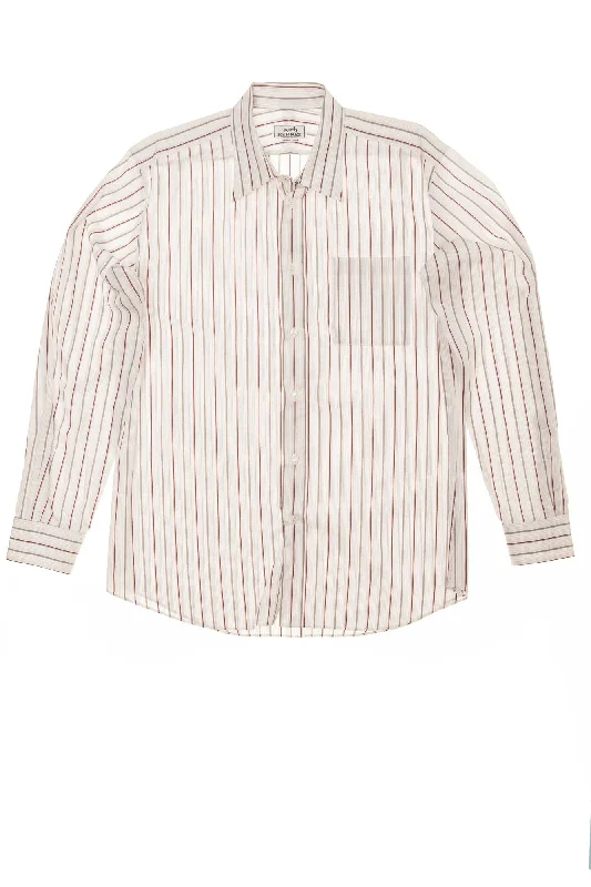 Hermes - Pink Dress Shirt with Grey & Red Stripes - IT 43 Rugged Men's Outdoor Rugged Men's Outdoor Hermes - Pink Dress Shirt with Grey & Red Stripes - IT 43 Rugged Men's Outdoor Rugged Men's Outdoor