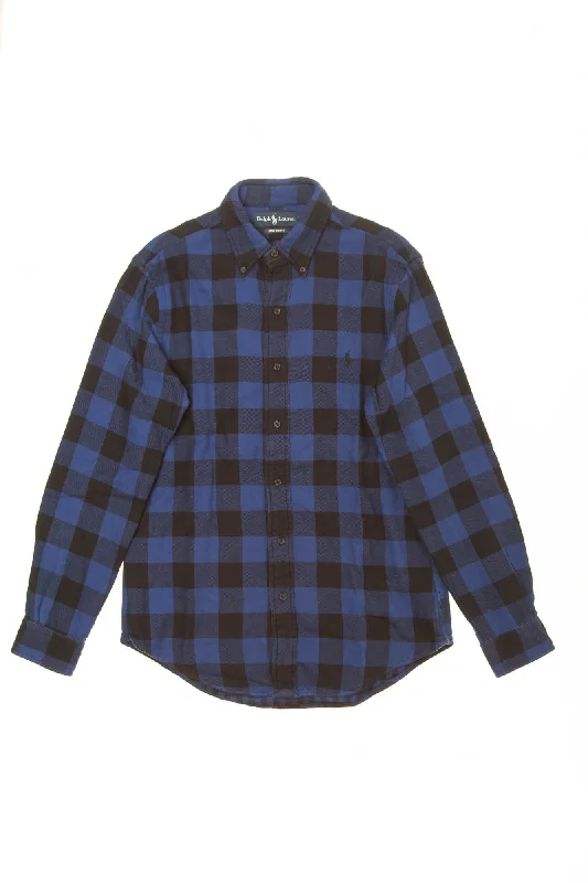 Ralph Lauren - Blue Plaid Long Sleeve Button Down - S Artistic Men's Hand Artistic Men's Hand