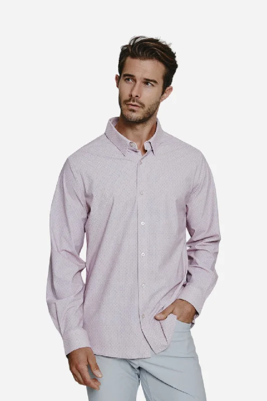 7 Diamonds Elias Long Sleeve Shirt in Rose Vacation Vacation