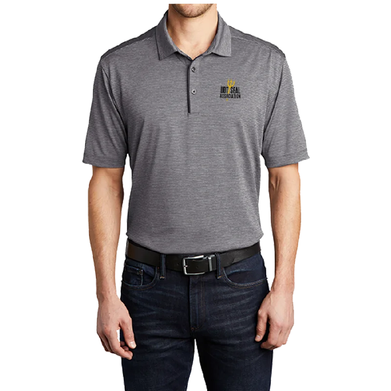 Port Authority Association Trident Spear Grey Stripe Polo Dynamic Men's Glow Dynamic Men's Glow
