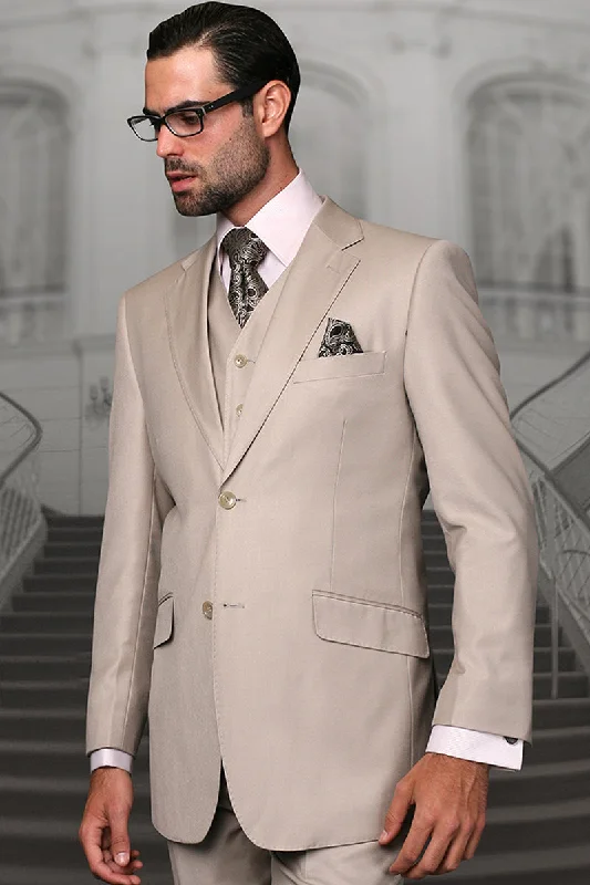 Men's Designer Vested Modern Fit Wool Wedding & Business Suit in Tan Cclassic Men's Tweed Cclassic Men's Tweed Men's Designer Vested Modern Fit Wool Wedding & Business Suit in Tan Cclassic Men's Tweed Cclassic Men's Tweed