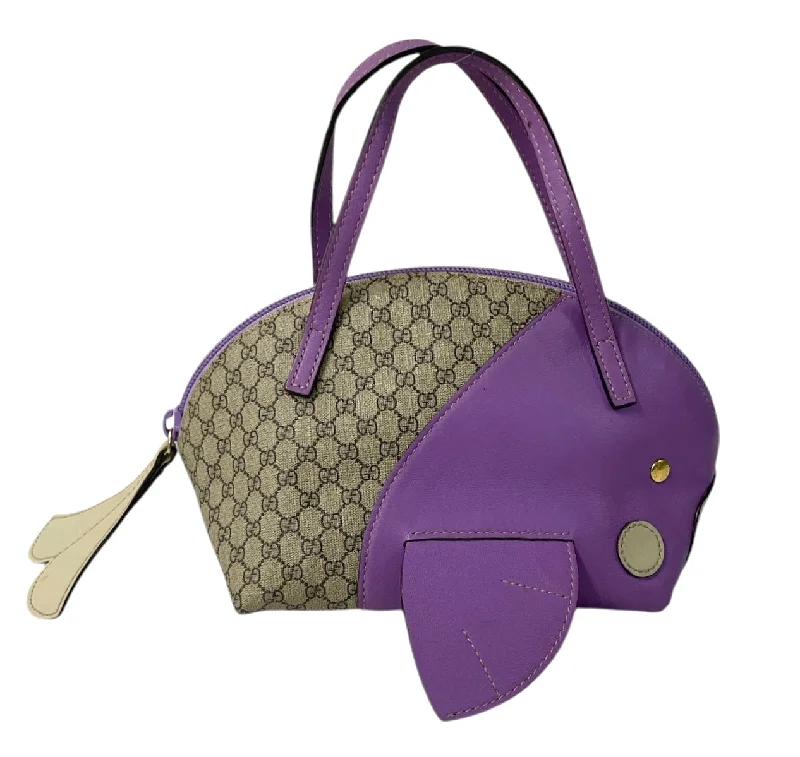 GUCCI/Hand Bag/Leather/BRW/WHALE Dapper Men's Bow