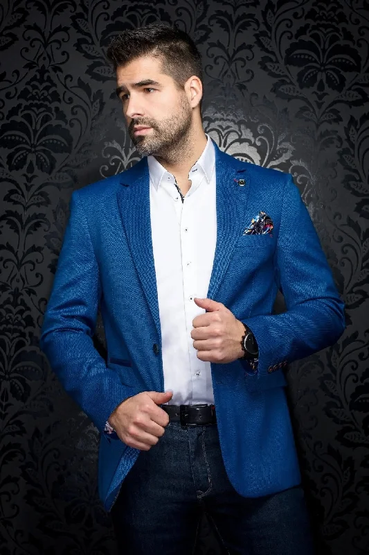 AU NOIR | Blazer | Bronson Indigo Sporty Men's Athleisure 