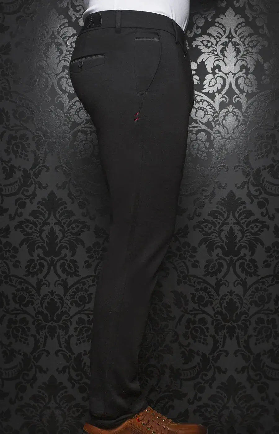 AU NOIR I Ultra Stretch Pants I Beretta Black Unique Men's Upcycled