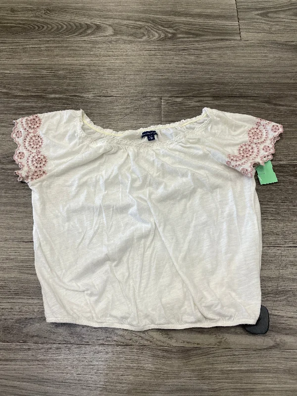 White Top Short Sleeve American Eagle, Size M Casual Men's Short