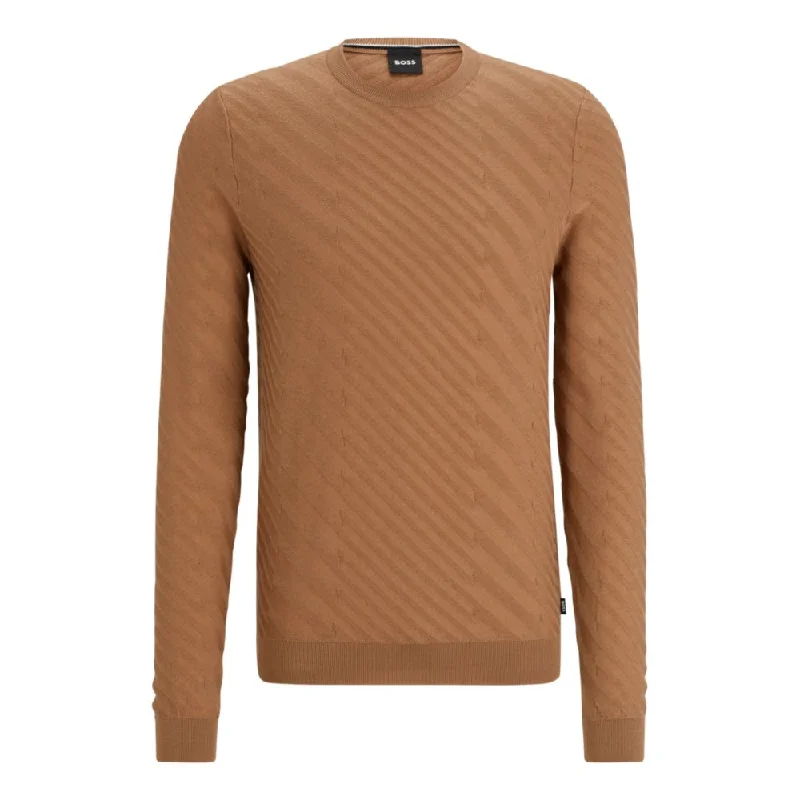 Graphic-jacquard sweater in a virgin-wool blend Bohemian Men's Free Bohemian Men's Free