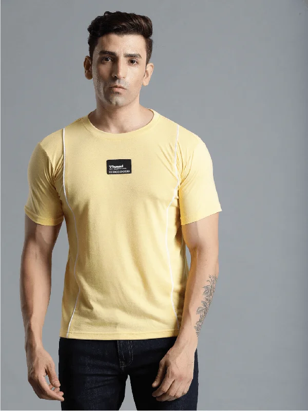 Hummel Ivan Mens Yellow T-Shirt Bold Men's Statement Bold Men's Statement