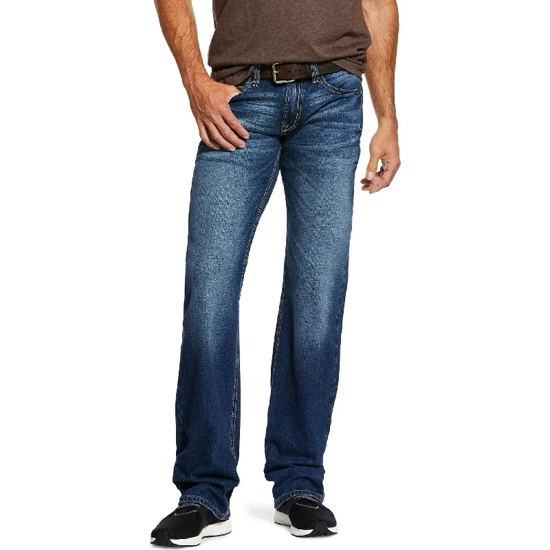 Ariat Men's M7 Rocker Stretch Stackable Straight Leg Jean-Nassau Laid Laid