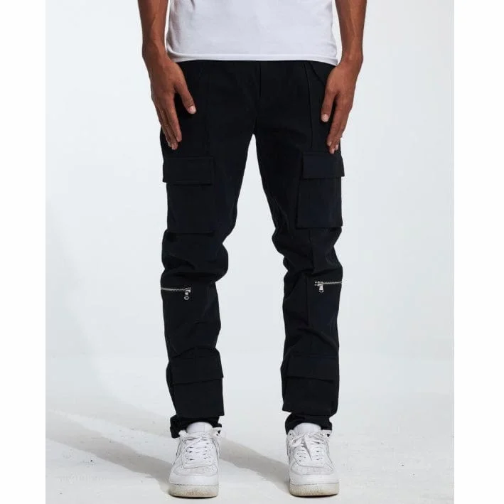 Crysp Cade Cargo Denim Jean (Black) CRYF222-201 Bold Men's Statement Bold Men's Statement