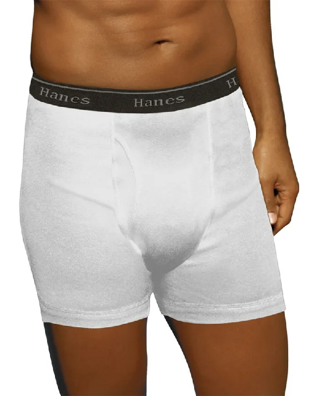 Hanes Men Tagless No Ride Up 2-Pack Big Boxer Brief 7690W2 Polished Men's Satin Polished Men's Satin